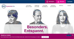 Desktop Screenshot of dystonieinfo.de