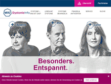 Tablet Screenshot of dystonieinfo.de
